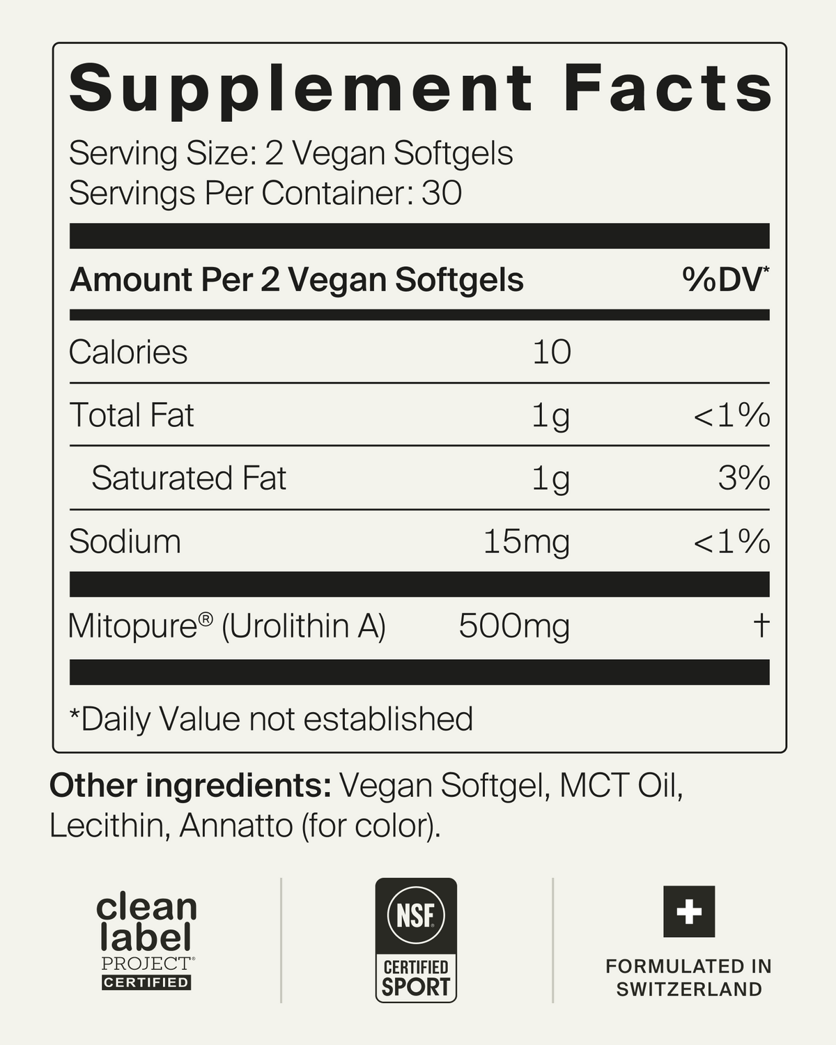 Mitopure Softgels